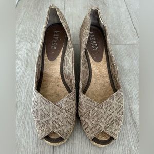 Ralph Lauren Cecilia Wedge Espadrille - size 9.5